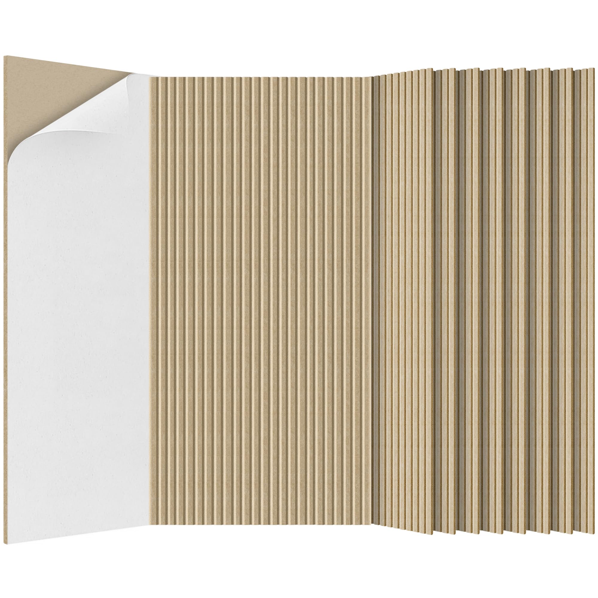 10 Pack Acoustic Panels,47.2x23.6x0.4 inch Acoustic Wall Panels,Large Soundproof Panels,Self-Adhesive Sound Proof Panels for Walls,Acoustic Treatment for Recording Studio&Office,Camel