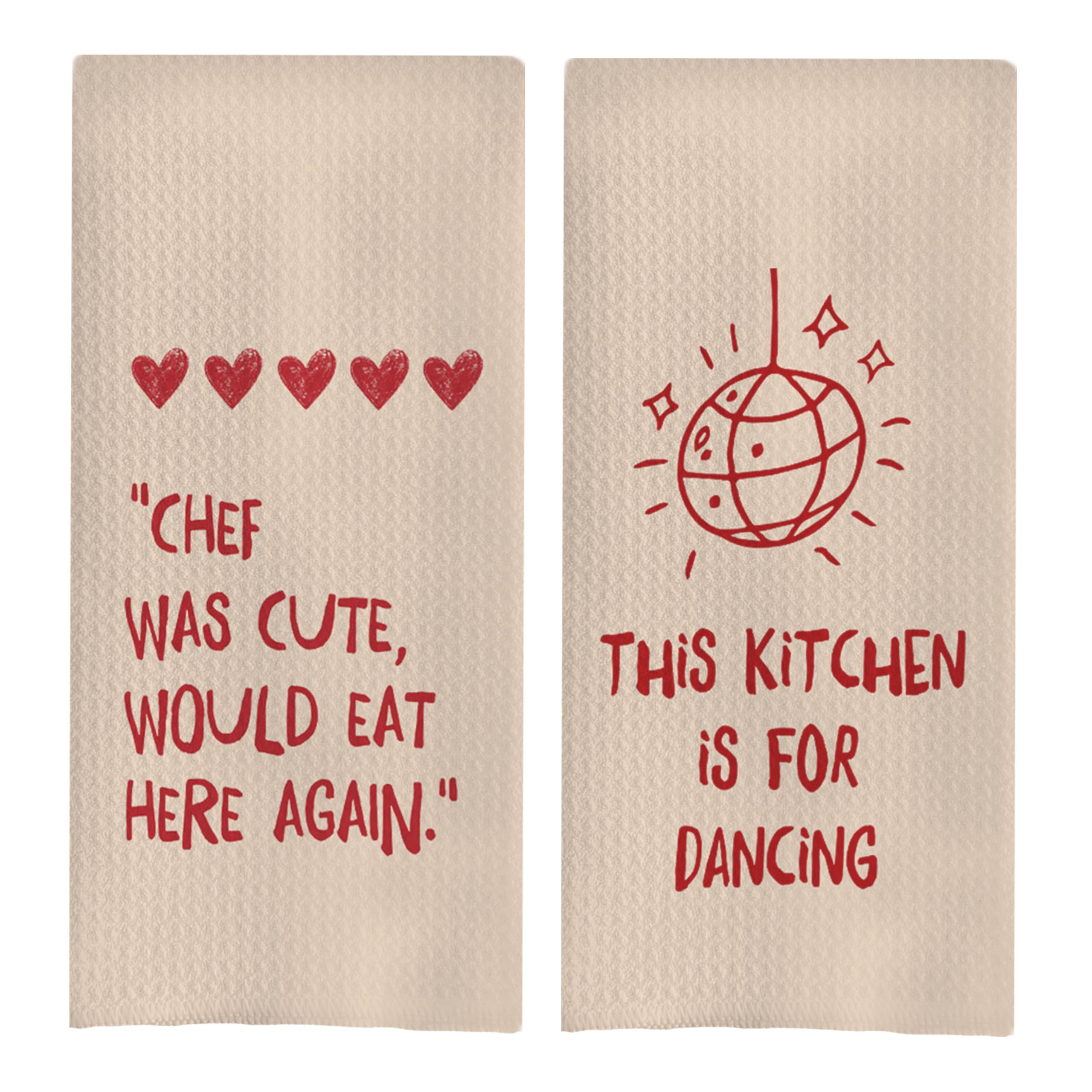 Divertidos paños de cocina rosa de 16x24 pulgadas perfectos para regalar en una inauguración