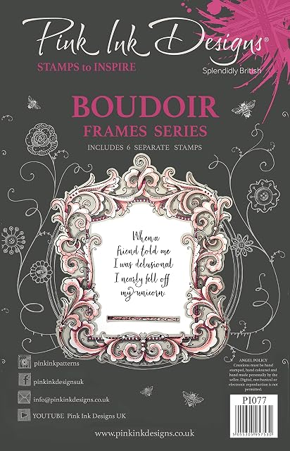Pink Ink Designs Boudoir-Clear Stamp Set, A5