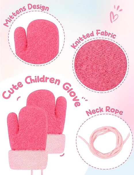 Becellen Winterhandschoenen voor kinderen, gebreid, met