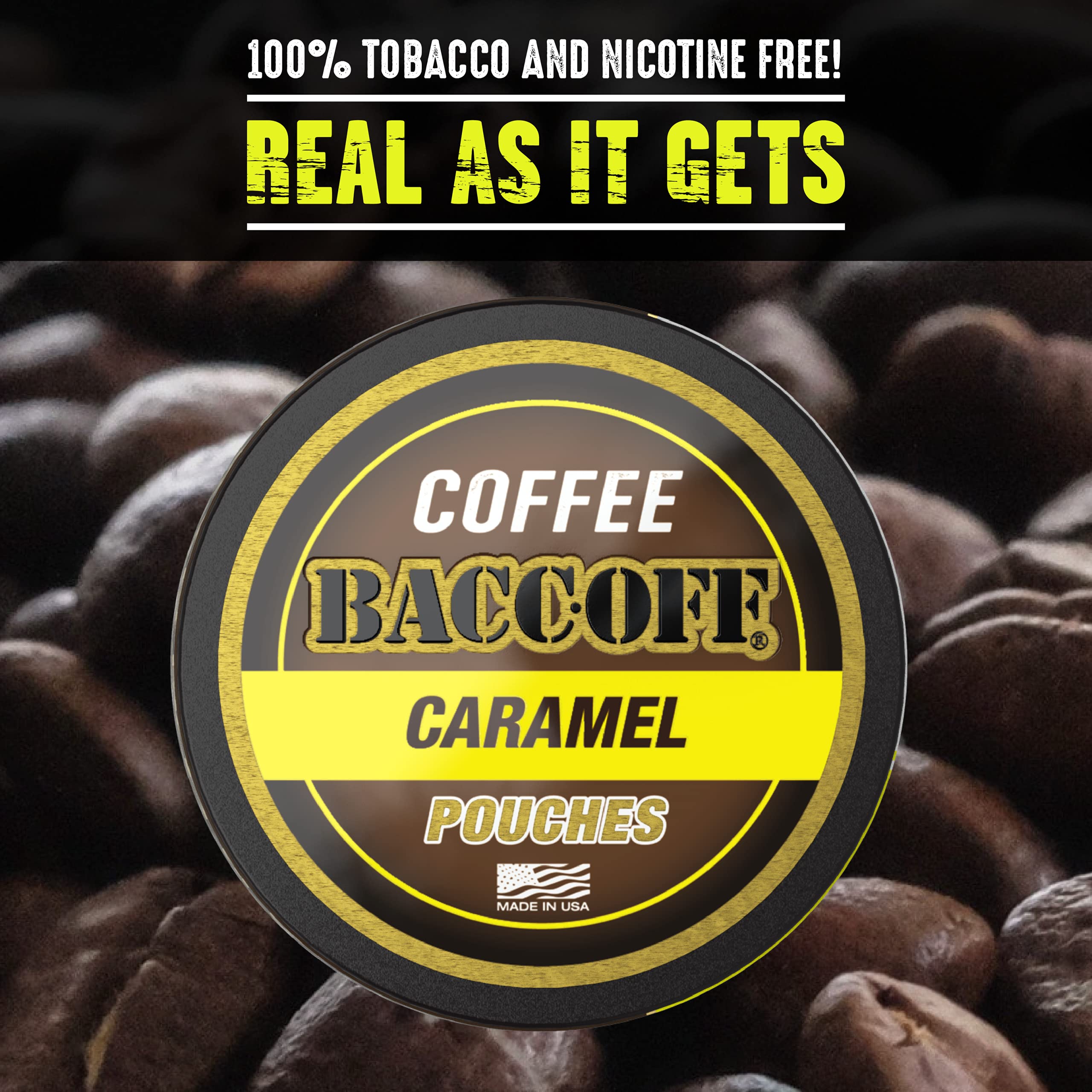 BaccOff, Premium Flavored Coffee Pouches, No Tobacco Dip, No Nicotine