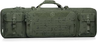 Savior Equipment Urban Warfare Tactical Double Long Gun Bag Case Backpack w/Pistol Handgun Case, Lockable Zipper, Padded Side Carry Strap, Available Length in 36" 42" 46" 51" 55"