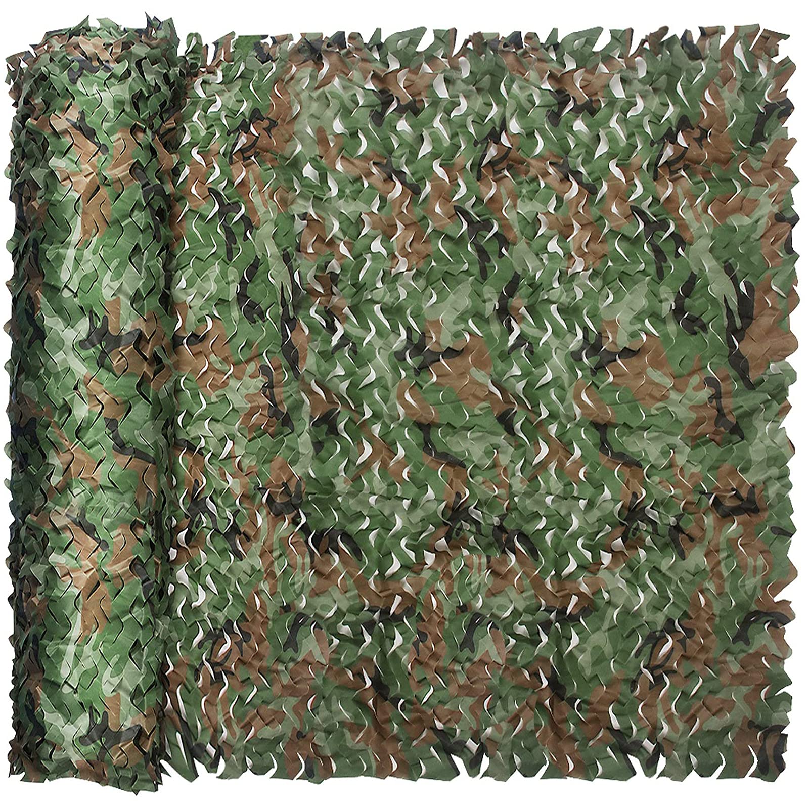 FullLit Camo Netting, Camouflage Netting, Hunting Blind Camo Net, Army Party Decorations, Sunshade Fence Nets, Lightweight, Bulk Roll, Mesh, Great for Camping, Shooting, Photograph, Car Cover, Outdoor