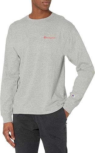 Miniatura 4 de Champion Camiseta de manga larga para hombre, camiseta clásica para hombre (regular o grande y alto)