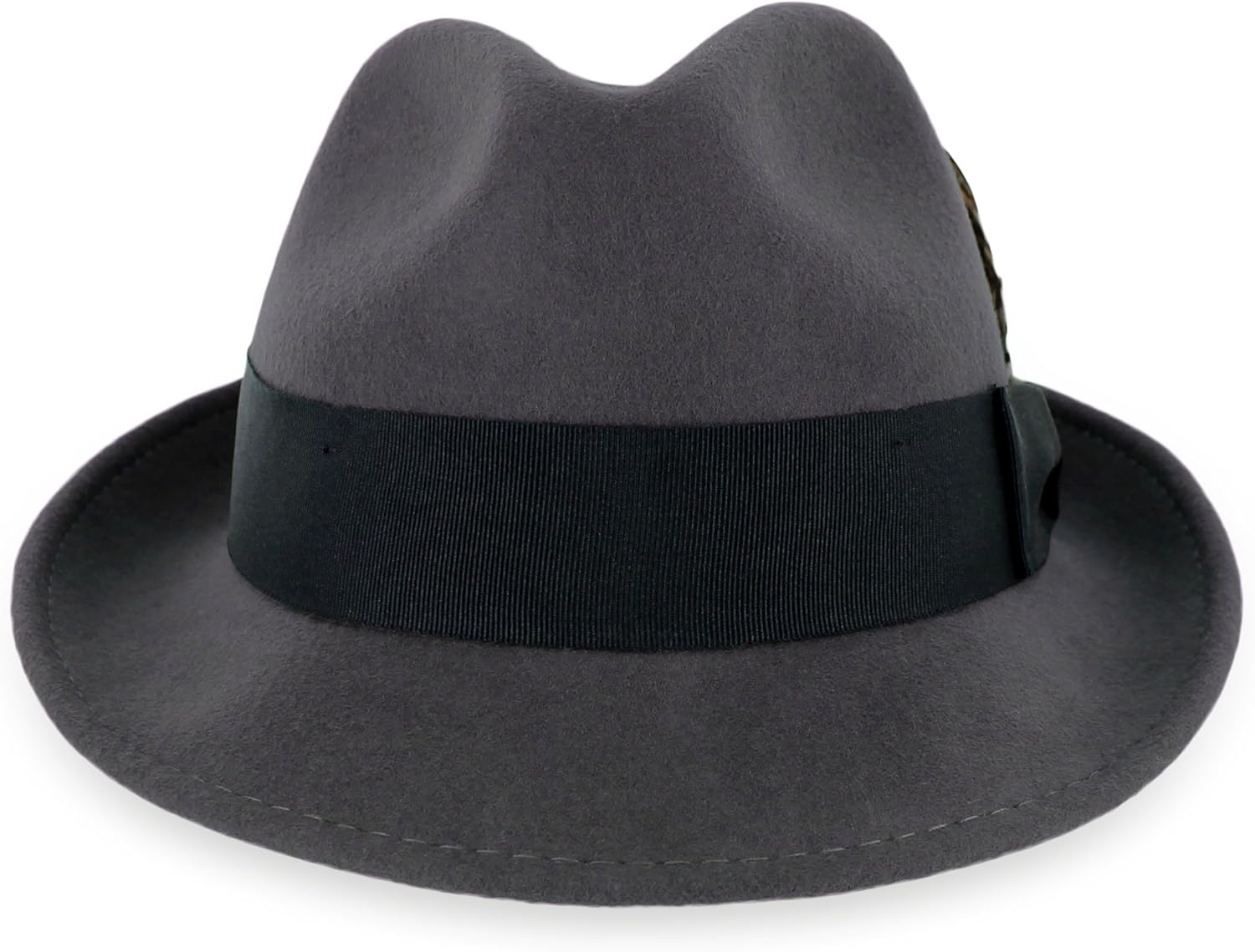 Hats in the Belfry Trilby Men/Women Snap Brim Vintage Dress Fedora Hat 100% Wool - Image 3