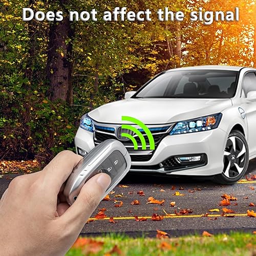 Miniatura 6 de para Honda Key Fob Cover con llavero, aleación de zinc carcasa para BMW Toyota Nissan Volkswagen etc, Color de pistola y color negro