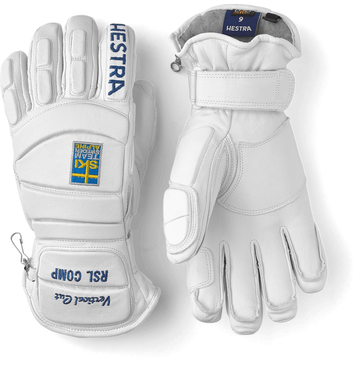 Hestra RSL Comp Vertical Cut D30 Impact Glove - Off White/Natural Yellow | 7