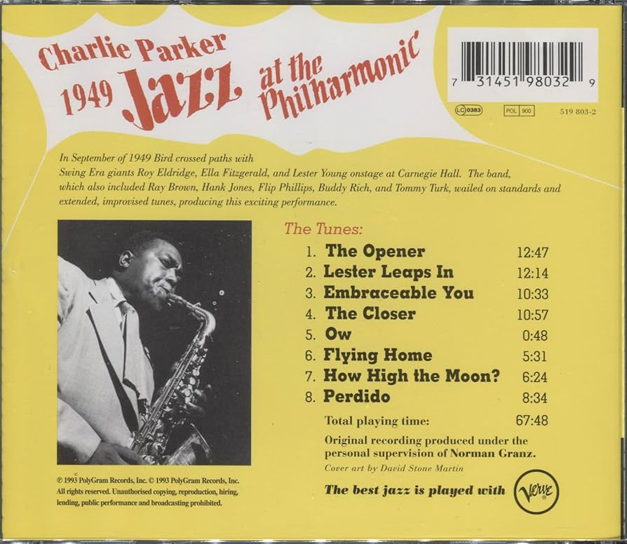 Amazon.co.jp: Jazz at the Philharmonic 1949: ミュージック