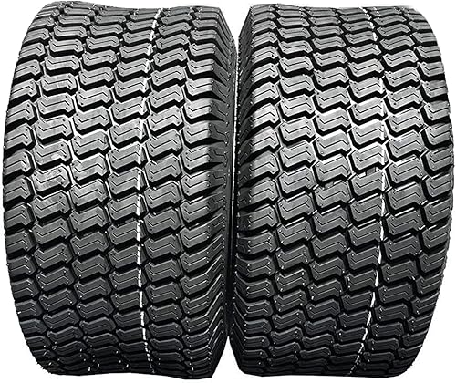 Juego de 2 neumáticos para césped de jardín de 24 x 12.00-12 pulgadas de 24 x 12 x 12 pulgadas, 6 capas, sin cámara, para tractor y carrito de golf