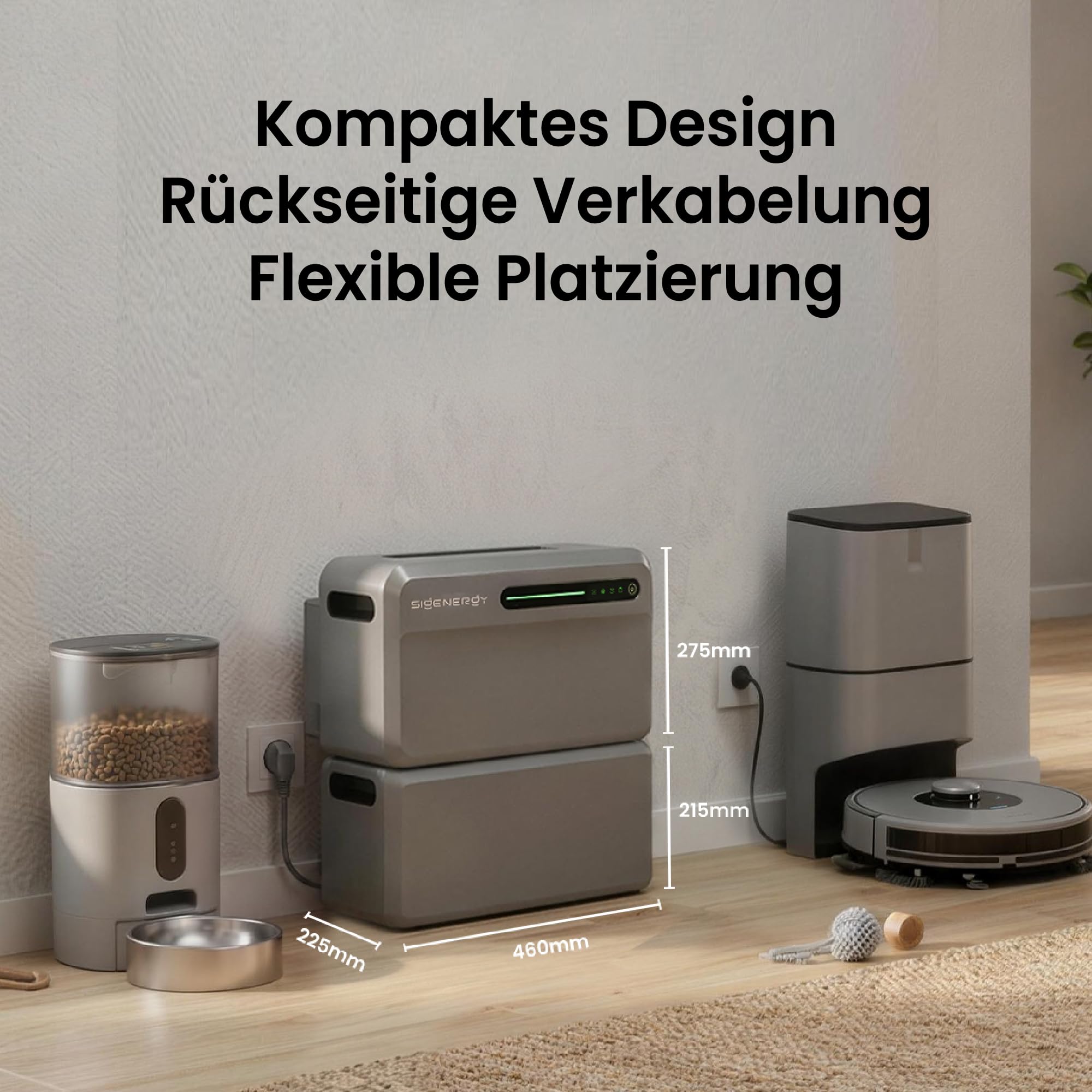 Sigenergy SigenMate 2700 Ultra, Balkonkraftwerk mit Speicher, 2,68 kWh | Erweiterbar bis zu 18,8 kWh, 4 MPPT, 4000W Solareingang,1400W bidirektional, Sigen AI, Plug&Play, mit Smarter Zähler