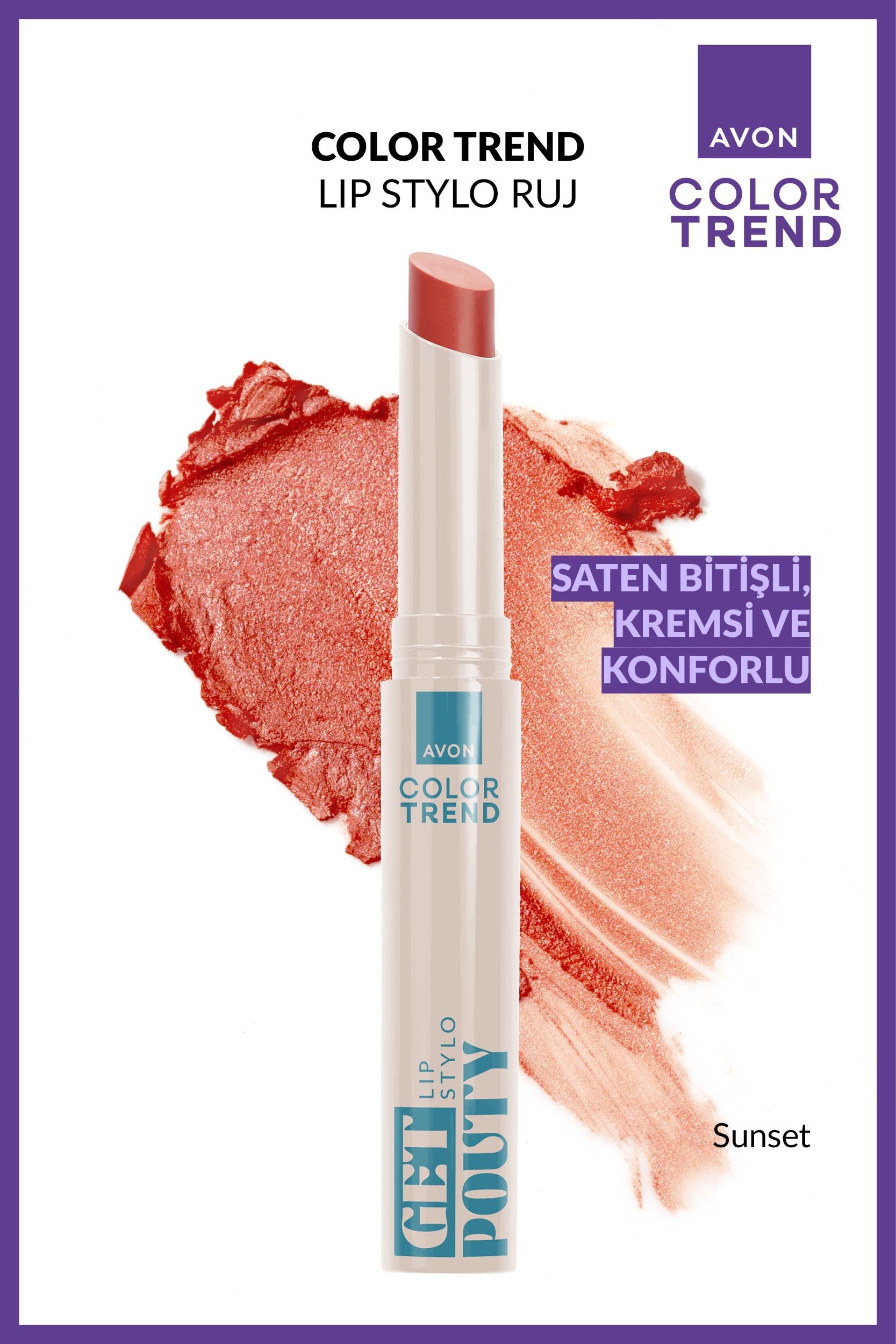 Avon Ultra Beauty Stylo Cappucino, Sunset ve Totally Twing Ruj Paketi
