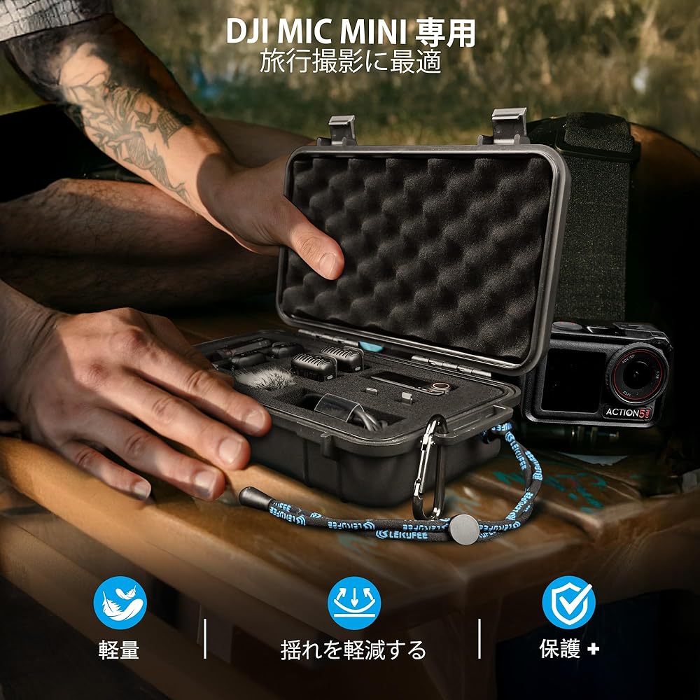 DJI Mic Mini 収納ケース付き　綺麗です Amazon.co.jp: DJI Mic Mini（2 TX + 1 RX + 充電ケース） ピンマイク