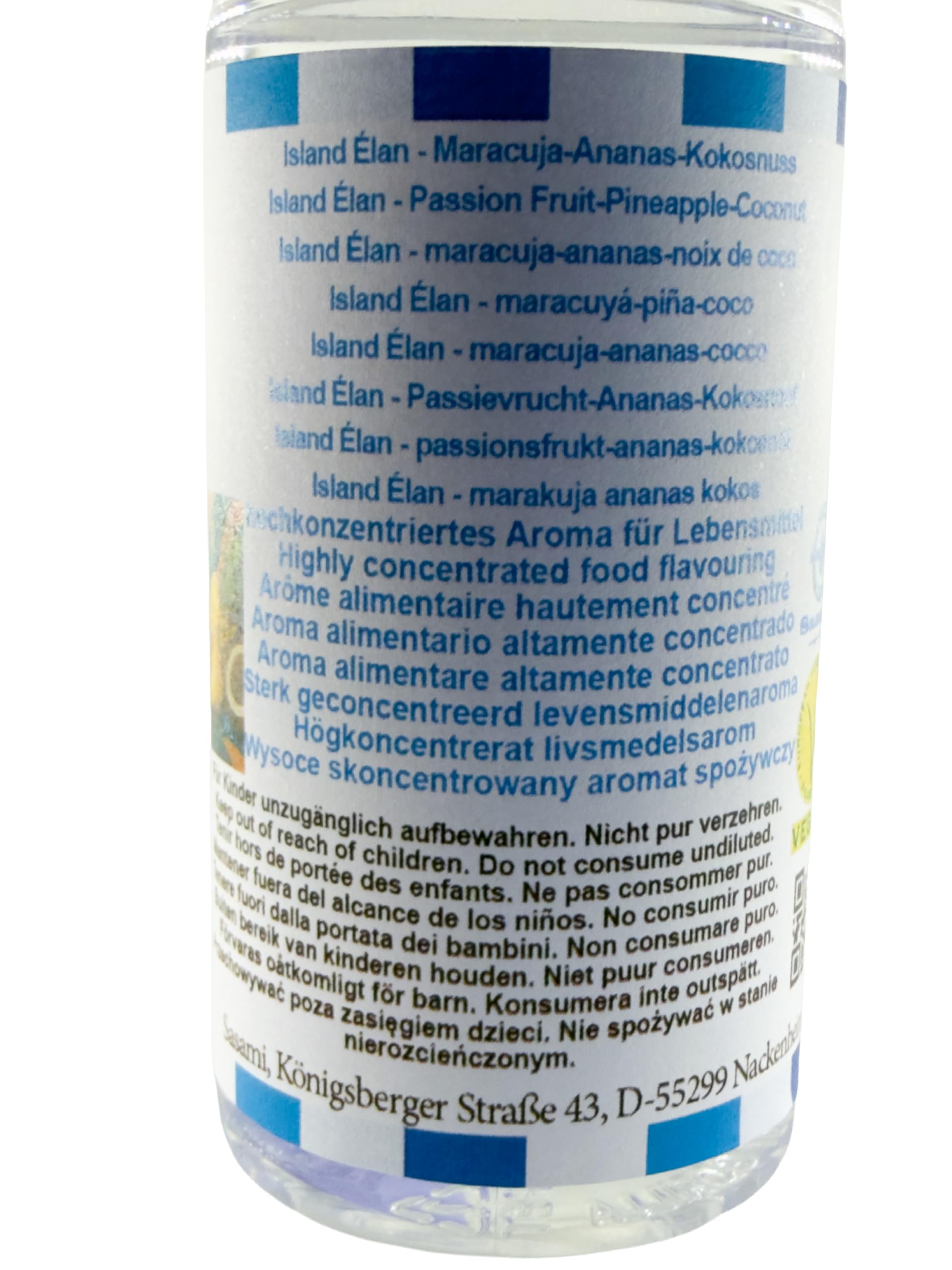 Island Élan - Maracuja-Ananas-Kokosnuss Aroma Konzentrat - Vegan - Sasami - 100ml