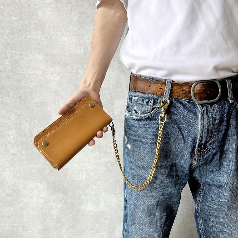 Amazon | [Sasical] サシカル トラッカーウォレット チェーン 本革