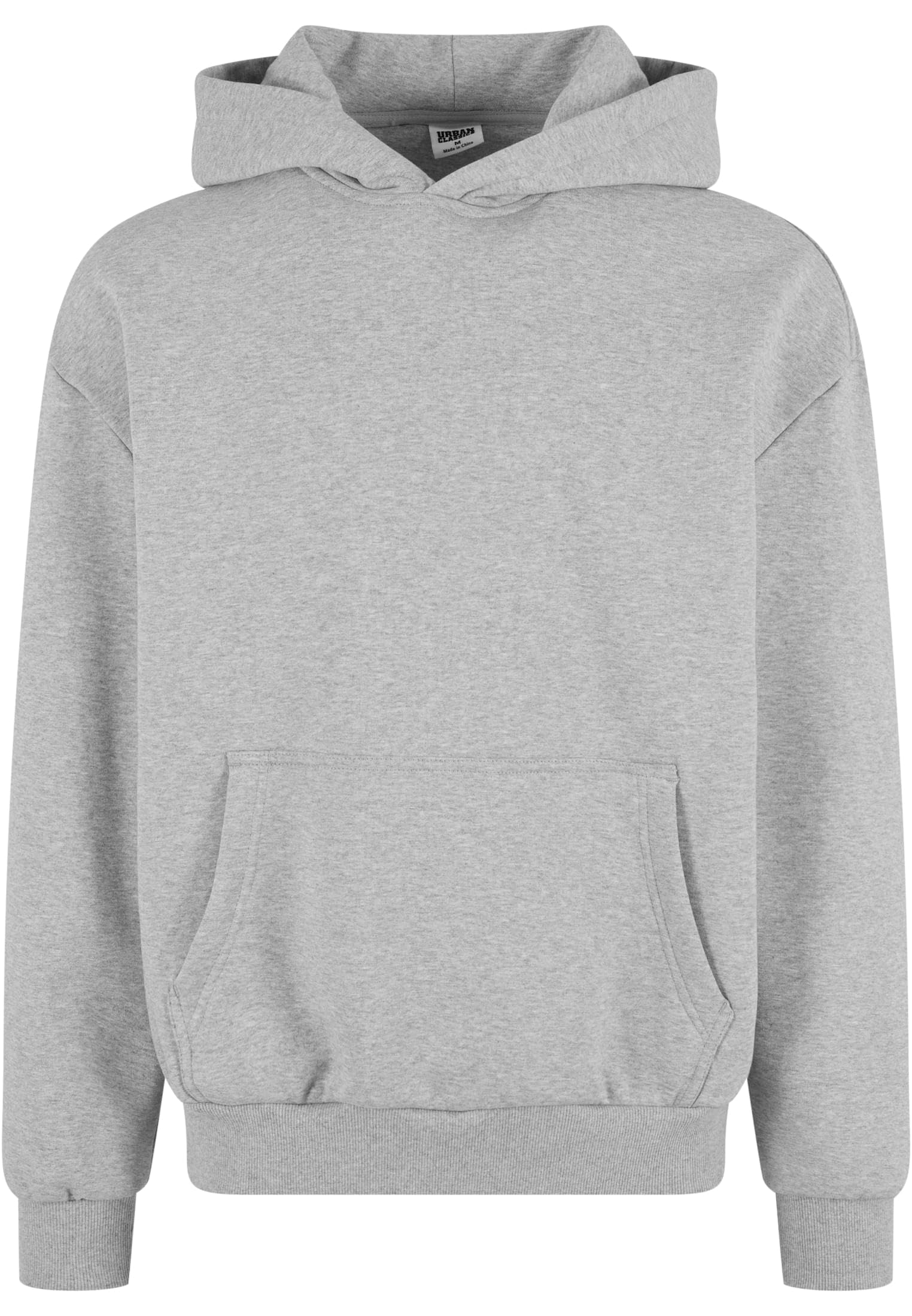 Urban Classics M?ska bluza z kapturem, bardzo ci??ka, oversize, lu?na bluza z kapturem dla m??czyzn, oversized fit, Heathergrey, M