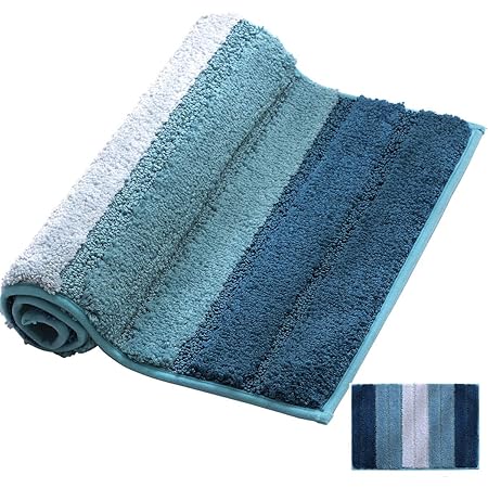 Amazon Com Xiyunte Small Bath Mat Non Slip 18 X 26 45 X 65cm Microfiber Bathroom Rugs Soft And Absorbent Shaggy Carpet Rugs For Bathroom Living Room Machine Washable Door Mats Floor Mat