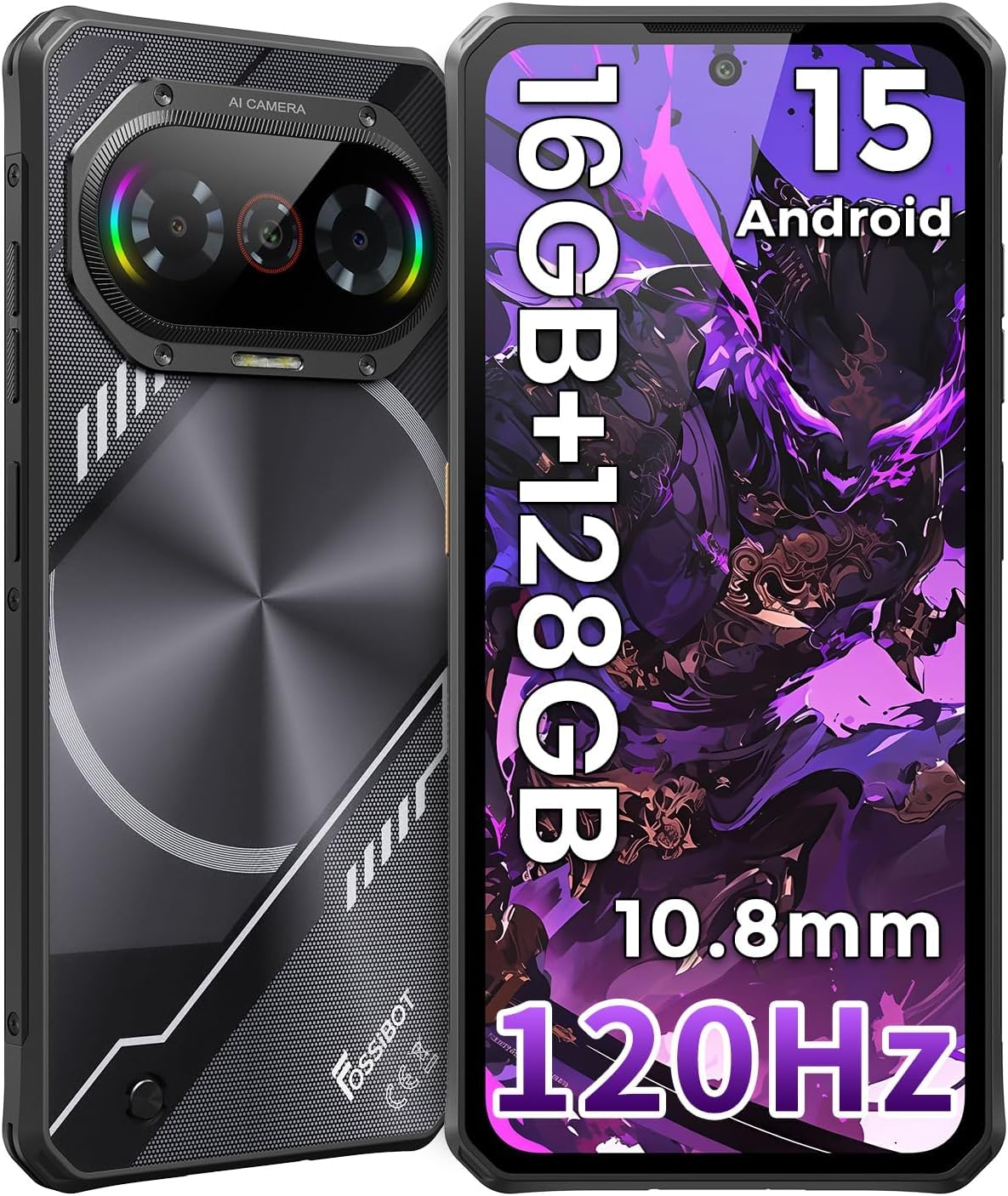 FOSSIBOT F114(動作確認のみほぼ未使用)アマゾンで19800円します Amazon.com: FOSSIBOT F114 Android 15 Rugged Phone Unlocked, 120Hz+