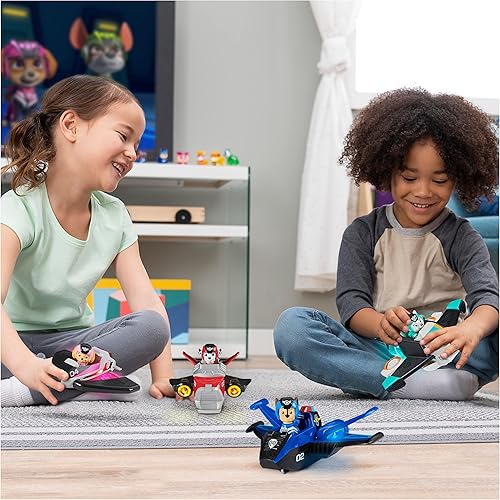 Miniatura 15 de Paw Patrol, Jet to The Rescue Skye Deluxe - Vehículo transformador con luces y sonidos