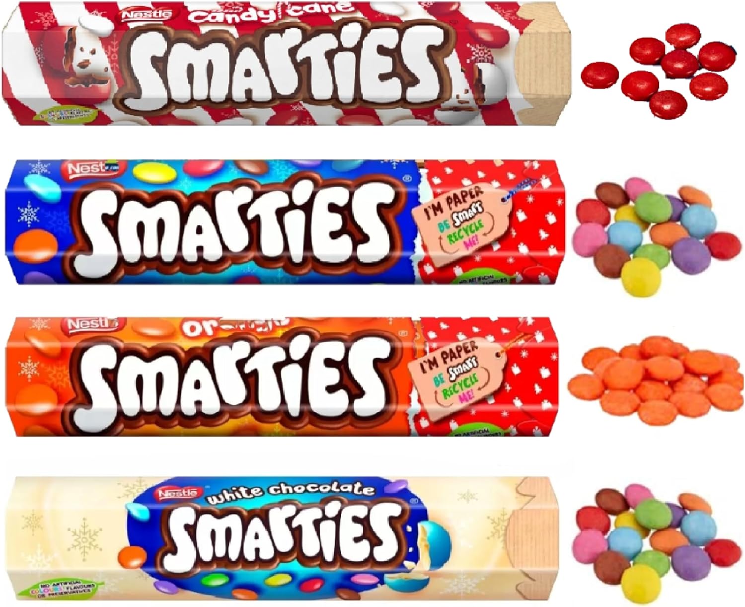 Assorted Chocolate Hamper Bulk Buy Pack of 4 x 120g Chocolate Tubs