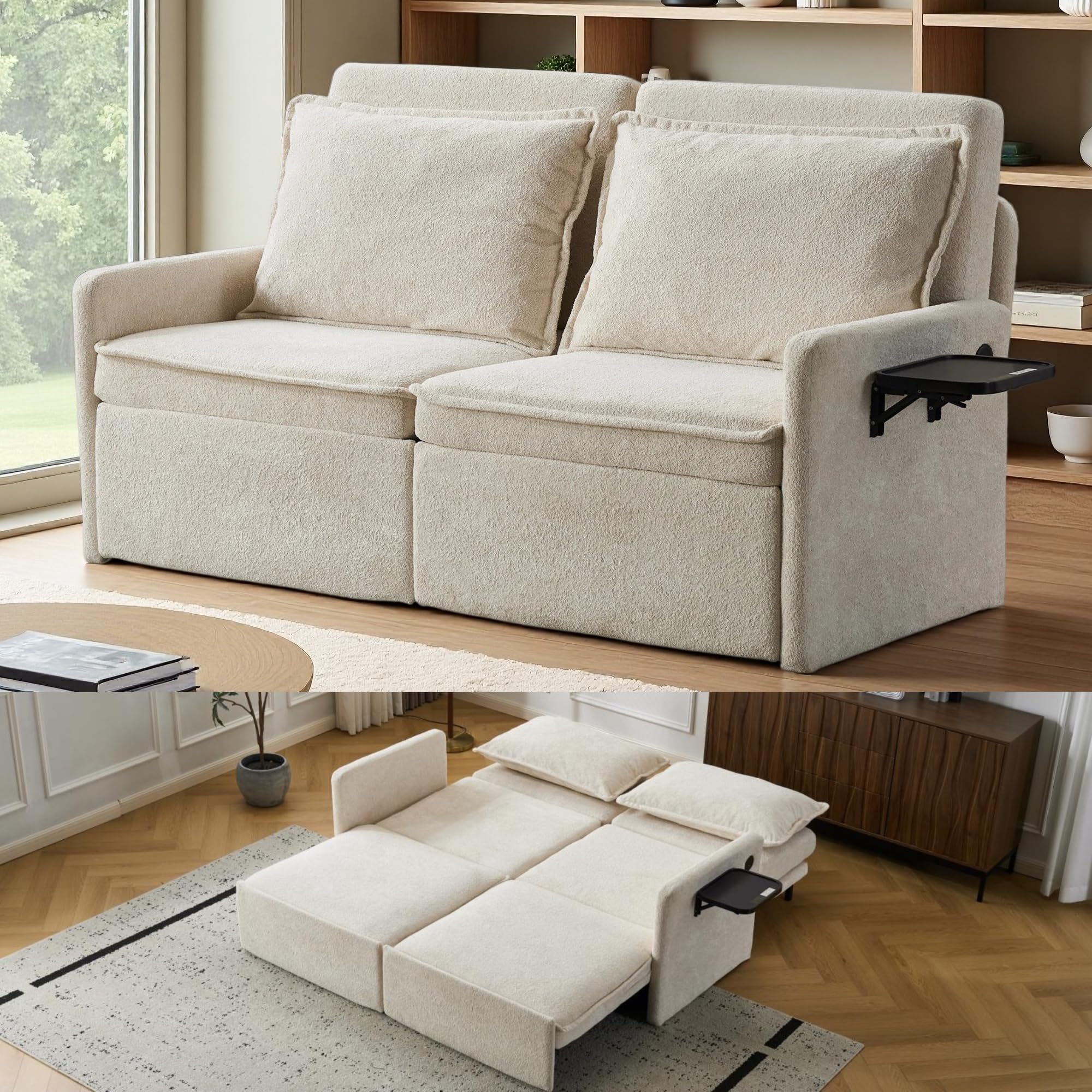 EBELLO Sofa mit Schlaffunktion