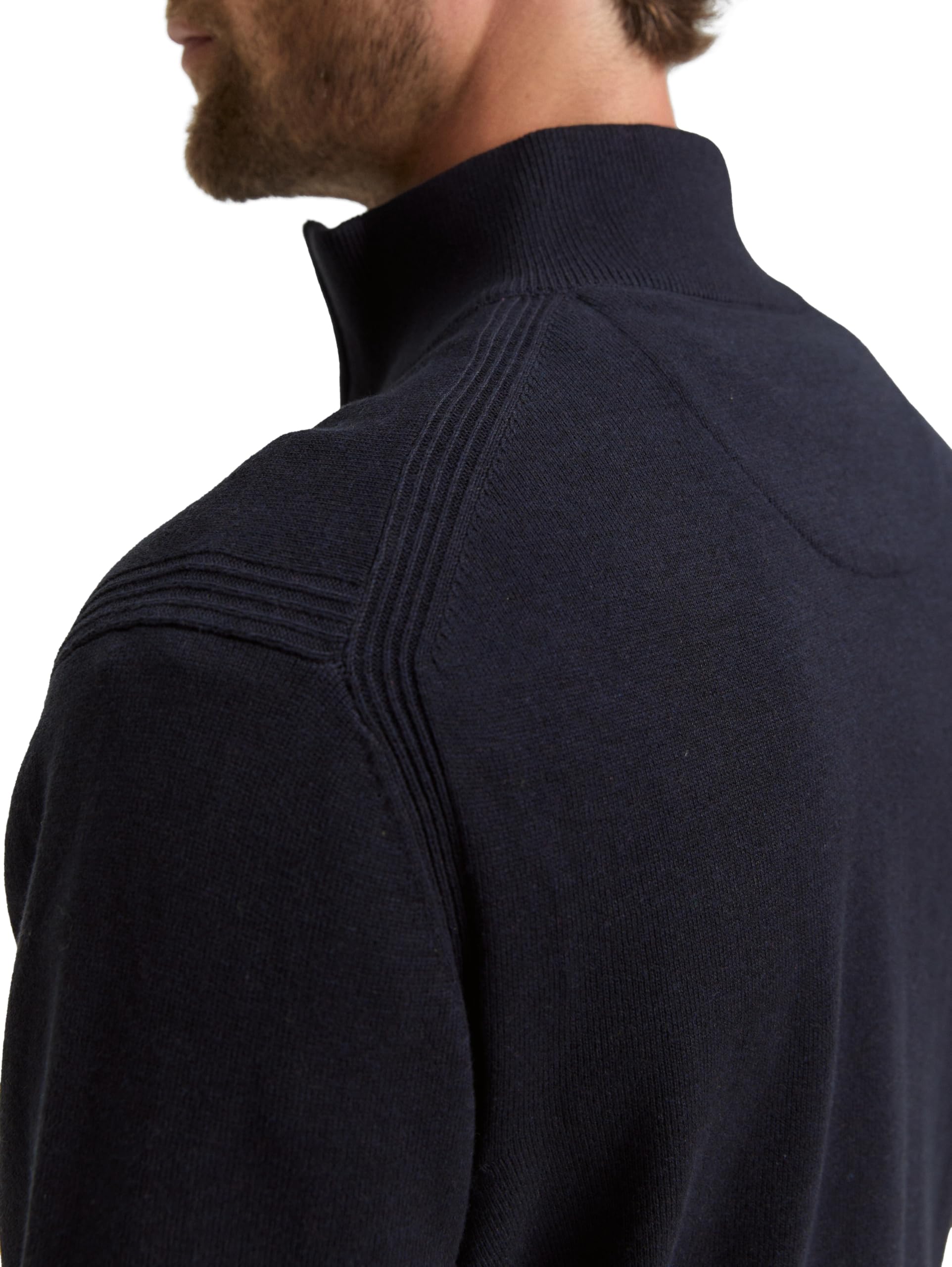 Tom Tailor Herren Strickjacke aus Baumwolle