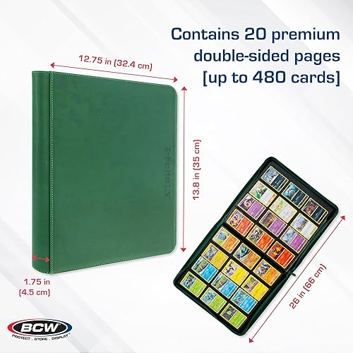 Miniatura 3 de BCW Z-Folio LX USA - Carpeta con cremallera para TCG, sin ácidos, polipropileno seguro para archivos, sin PVC, color naranja