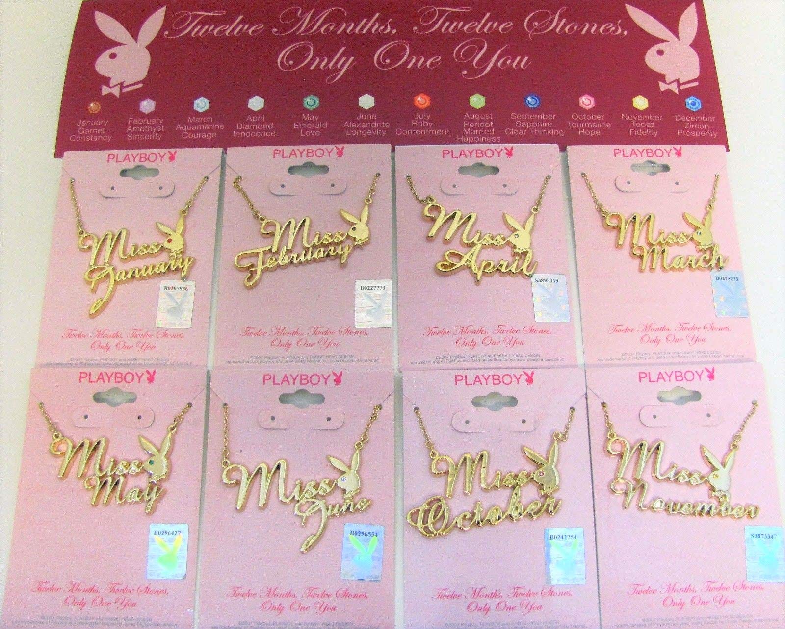Playboy Gold Plated Miss May Necklace 