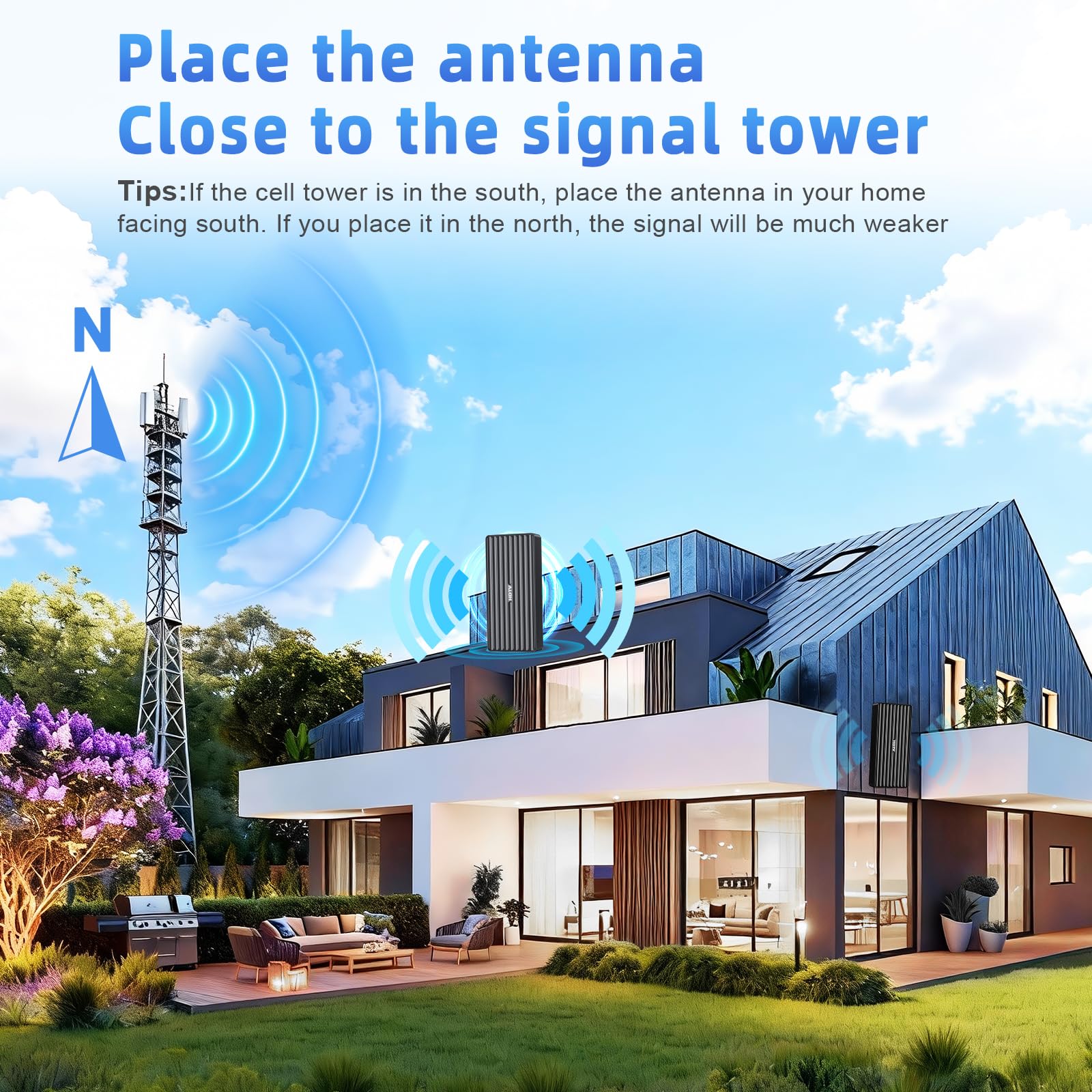 Antenna TV per Smart TV HD da interni, portata oltre 1000 miglia, antenna TV digitale esterna per canali locali gratuiti, supporta 8K/4K/1080P, cavo coassiale da 10 m