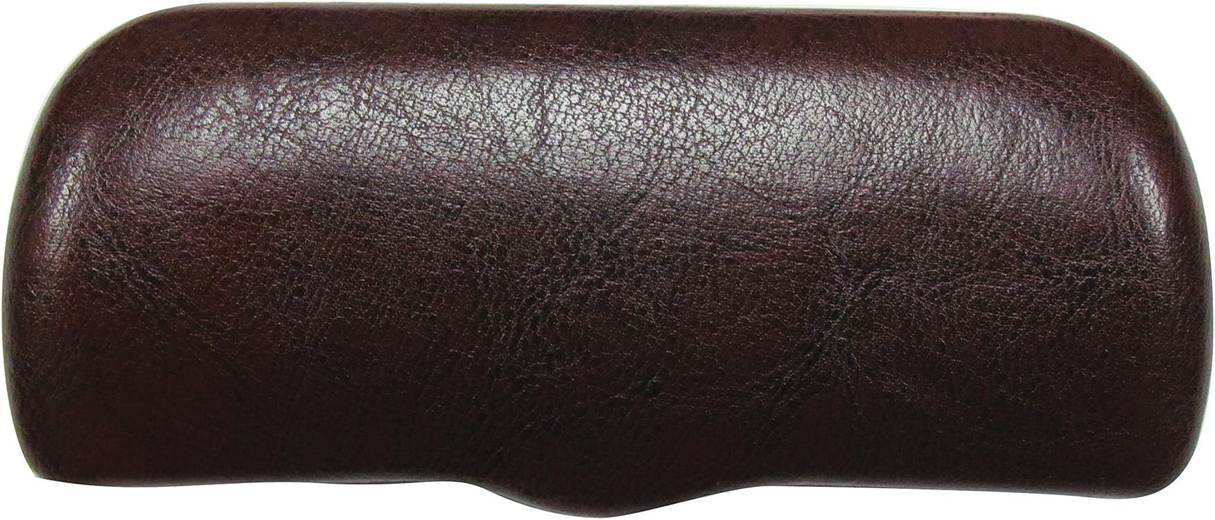 Hard Shell Eyeglass Case For Men, Easy To Open Glasses Case W/Lip, Faux Leather