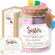 Bible Verses Jar for Sister &ndash; Graduation Day Gifts for Sister, Birthday Gifts for Sisters, Christian Gift for Women, Girls