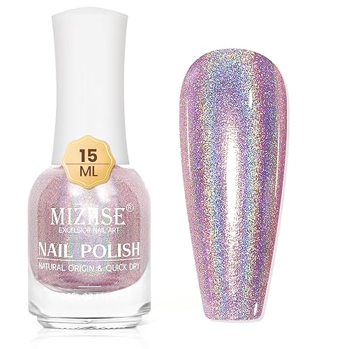 Miniatura 10 de MIZHSE Esmalte de uñas de gel con diamantes, juego de esmalte de gel con purpurina reflectante, kit de manicura de esmalte de uñas de gel brillante
