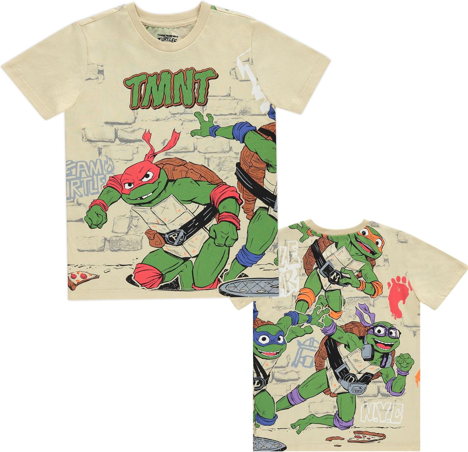 Teenage Mutant Ninja Turtles Boys' Teenage Mutant Ninja Turtles Fashion Short Sleeve T-Shirt - TMNT - Little to Big Kid/Boys 4-20 Sizes