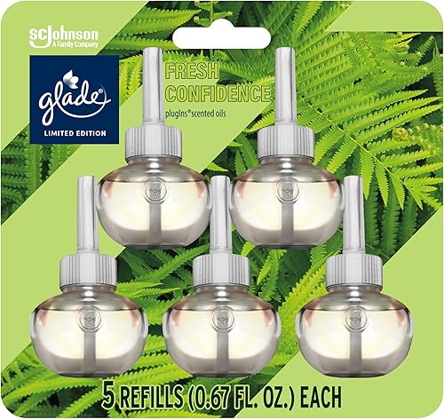 Miniatura 8 de Glade PlugIns - Repuesto de ambientador, aceites esenciales y perfumados para el hogar y el baño, Wonder Melon, 3.35 onzas líquidas, 5 unidades