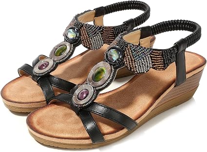 RTYUI Sandali da Donna, Sandali Boh茅Mien Open Toe Sandali Taglie Forti  Scarpe Basse Moda Scarpe da Donna Morbide Comode Leggere Vacanze :  Amazon.it: Scarpe e borse