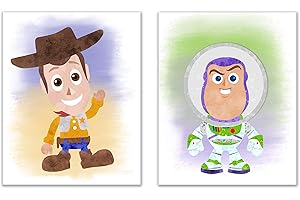 Toy Story Woody Buzz Lightyear Nursery Decor Photos(2 Packs)