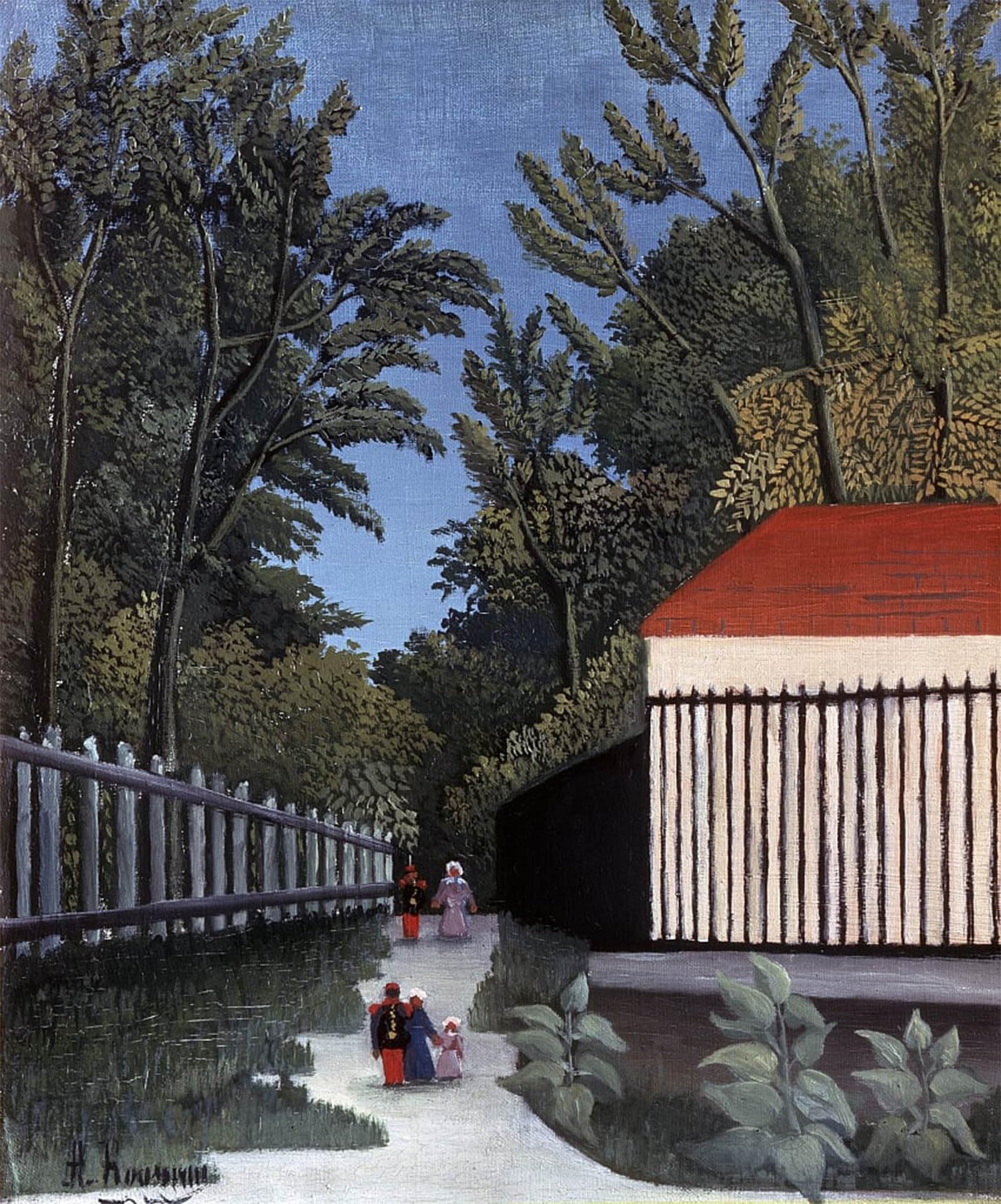 SERENDIPITP Vintage Wall Art Canvas Nordic Poster Canvas Print Picture View of the Montsouris Park by Henri Rousseau Wall Art Poster for Home Decor 60x90cm
