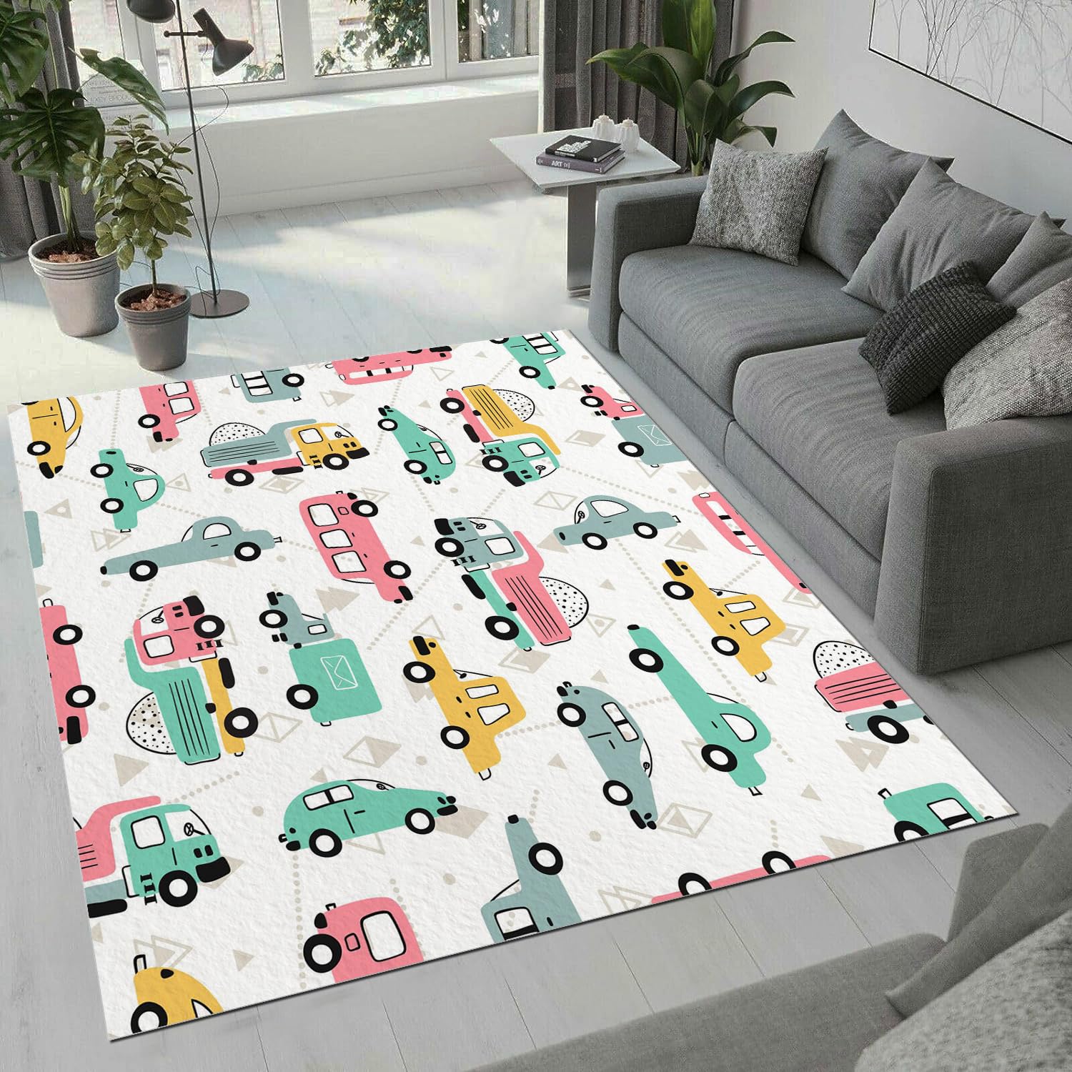 Tapis poil ras antiderapant contre les glissades en couloir et salon