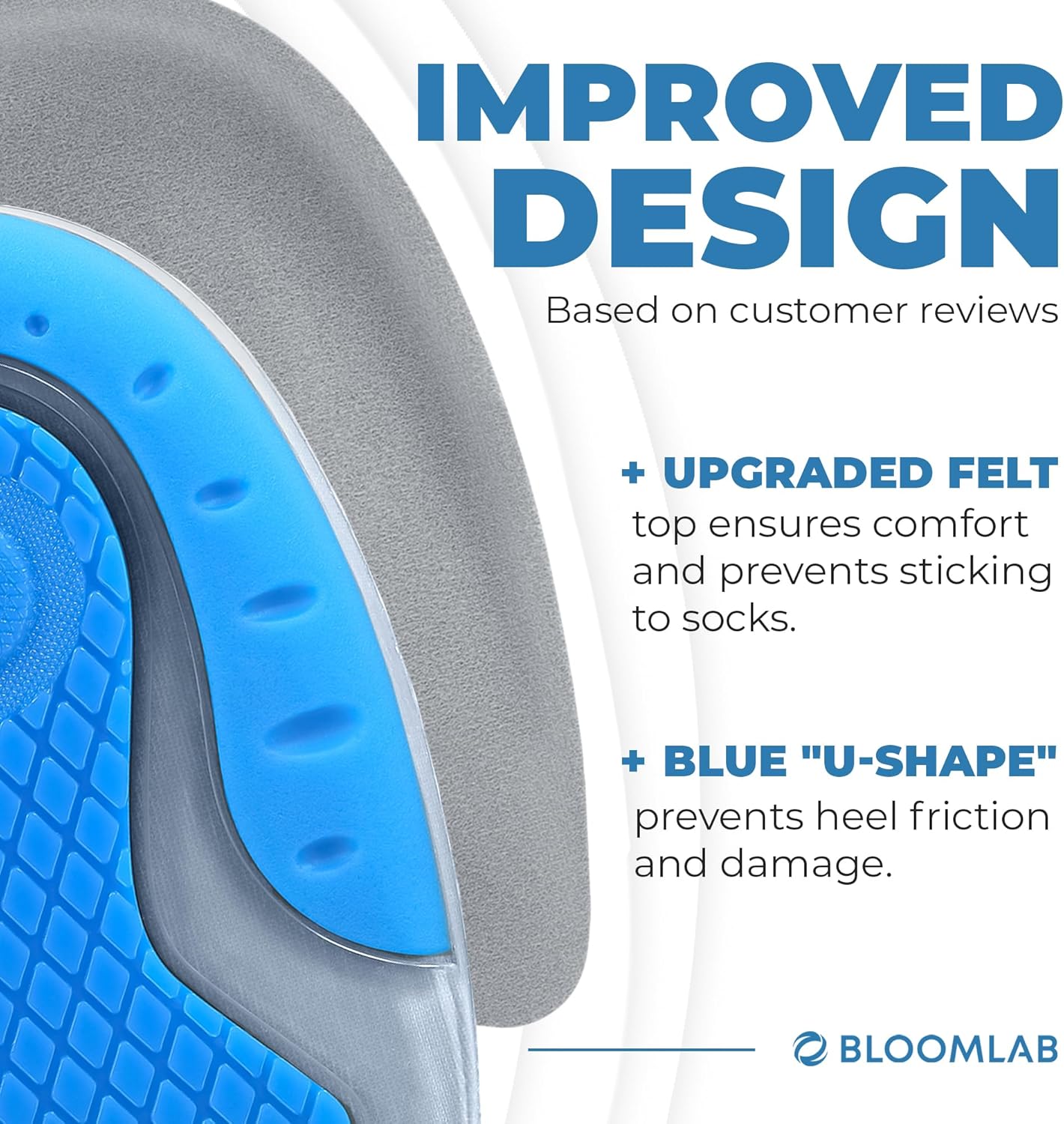 Premium Heel Pain Relief Gel Inserts – 2 Pack Shock-Absorbing Heel Cups for Plantar Fasciitis – Non-Slip Silicone Cushions for All Shoes & All-Day Comfort