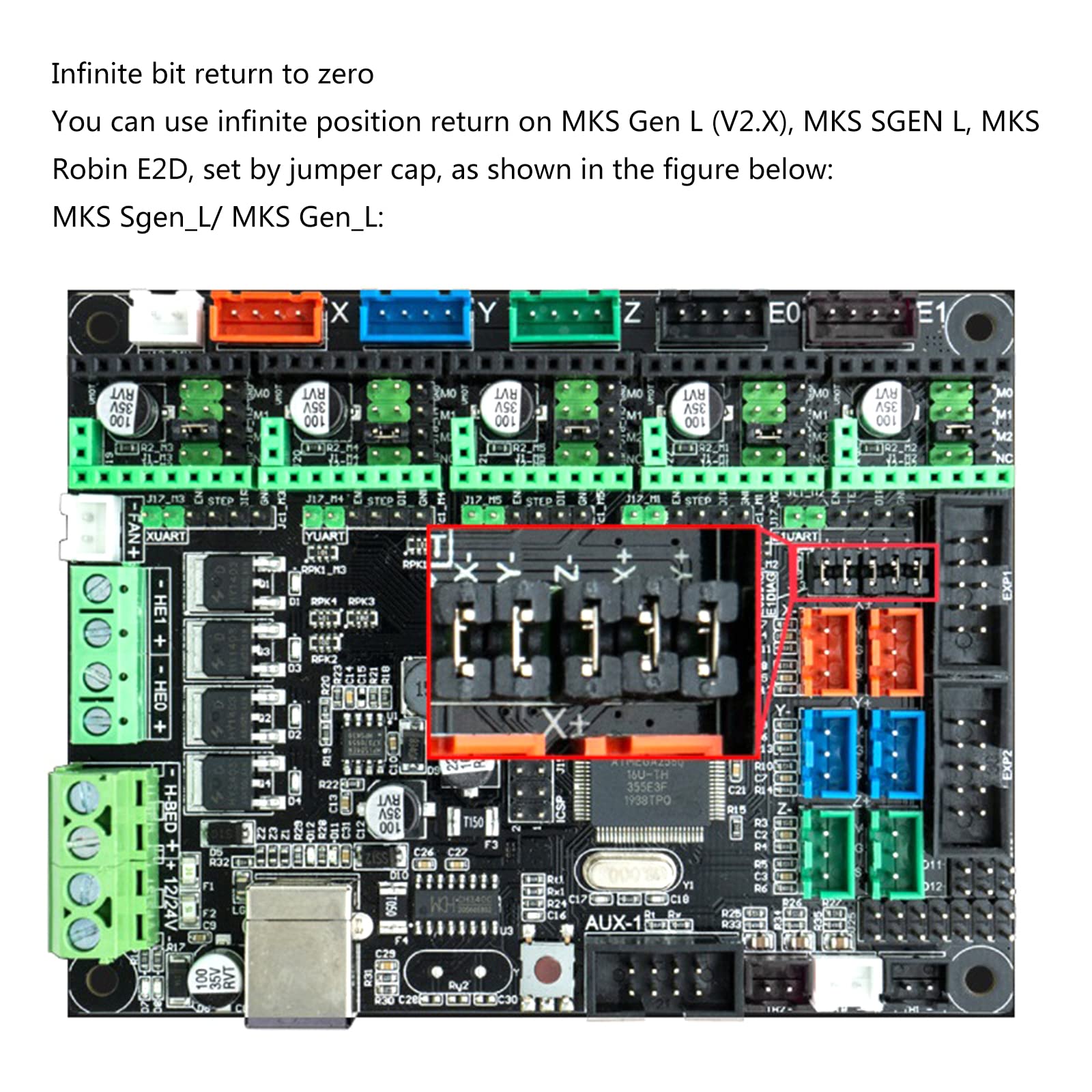 MKS TMC2226V1.0 Stepper Driver 3D Printer Motor Driver mit Heatsink - TMC 2226/2209 Engine Stepping Controller Module - UNF