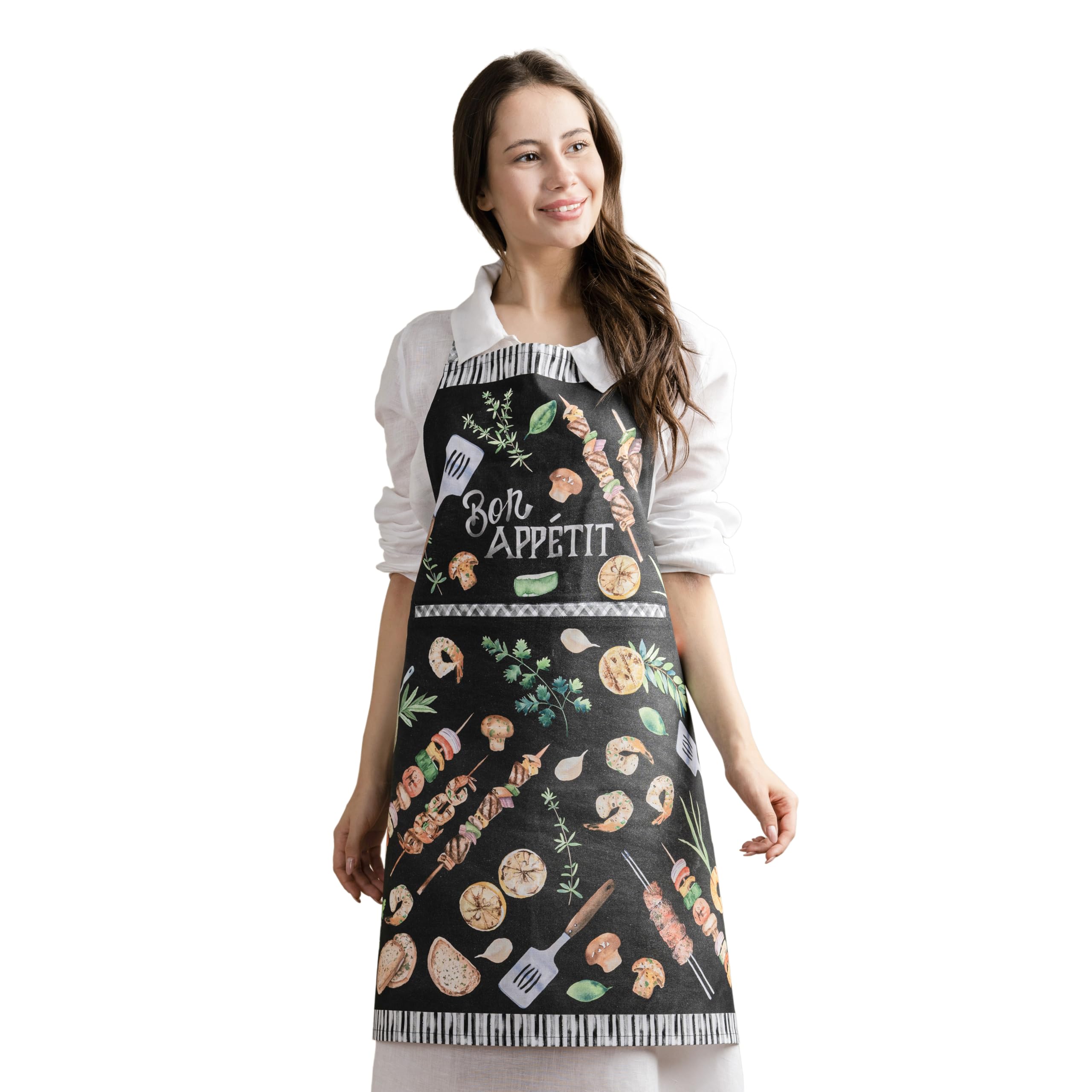 Maison d' Hermine Aprons for women with Pocket 100% Cotton (Pack of 1) — image 1