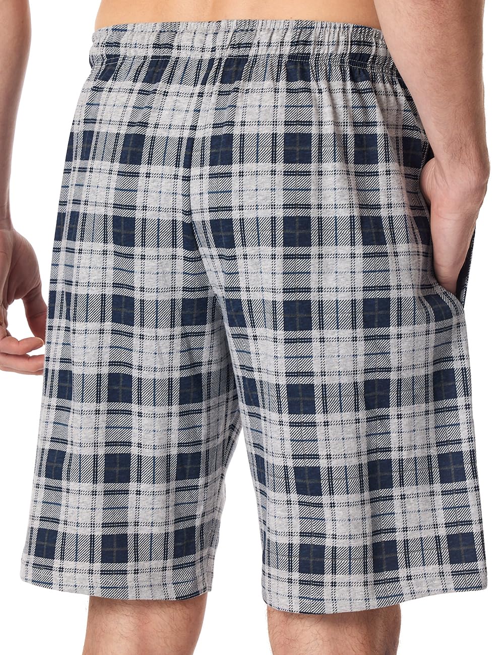 Schiesser Dolna część od piżamy Mężczyźni Schiesser Herren Schlafhose Kurz Bermuda Web - Mix + Relax - Organic Cotton