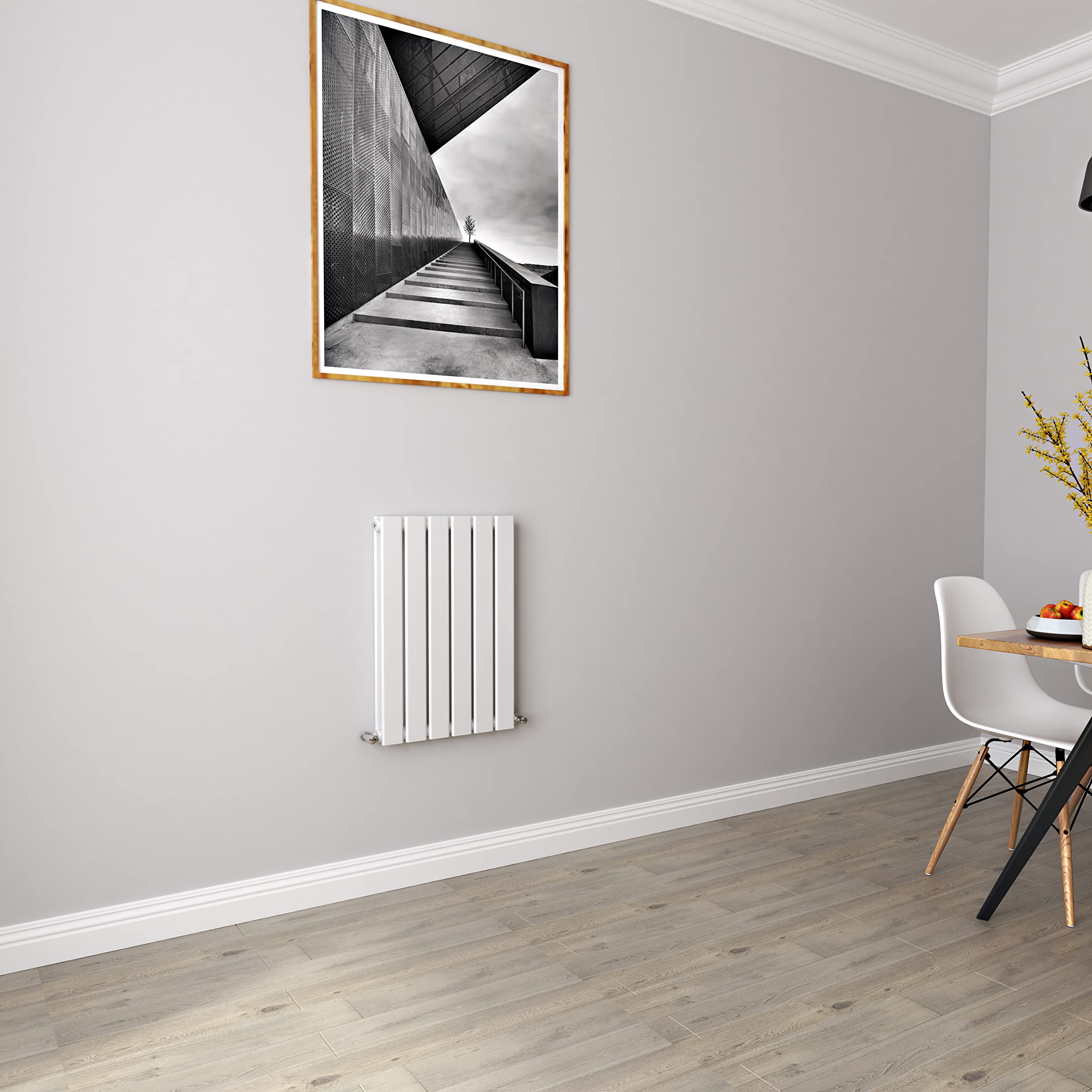 Biubiubath White Radiators Horizontal Small Rad Double Flat Panel Central Heating Radiators 600 * 408Mm
