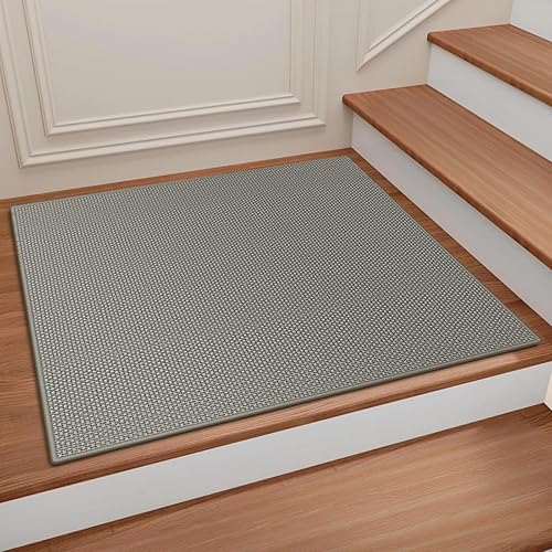 Miniatura 12 de Peldaños Antideslizantes para Escaleras, 7.8" X 30" (Paquete de 15) Alfombra para Escaleras Interior Exterior, Alfombrillas Antideslizantes Negras