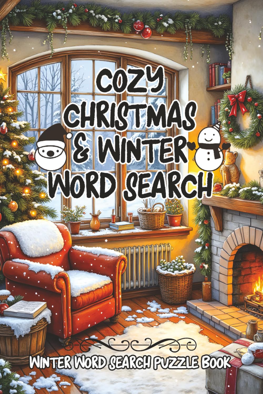 Cozy Christmas and Winter Word Search: Winter Word Search Puzzle Book for Adults