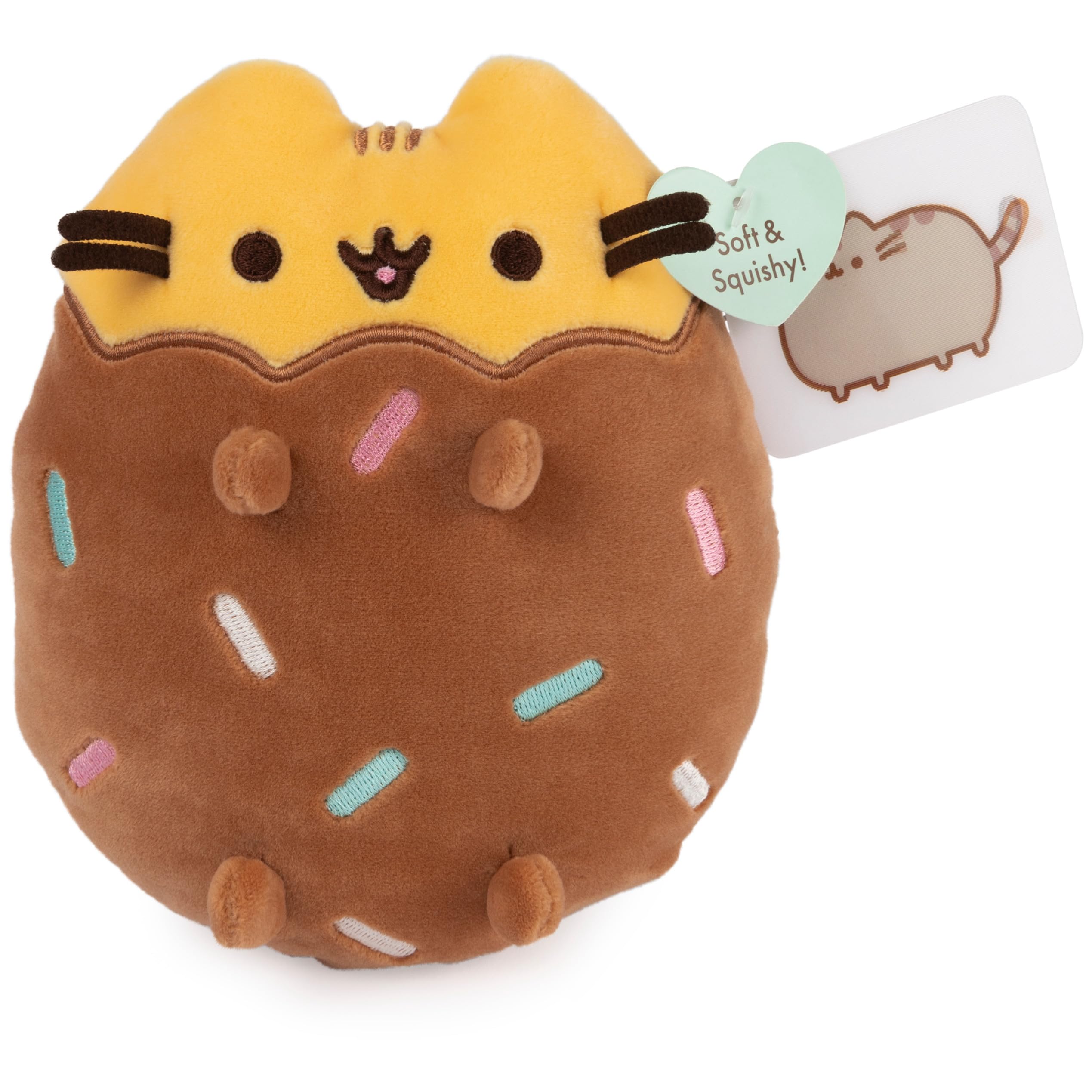 Amazon.com: GUND Pusheen Chocolate Dipped Cookie Squisheen