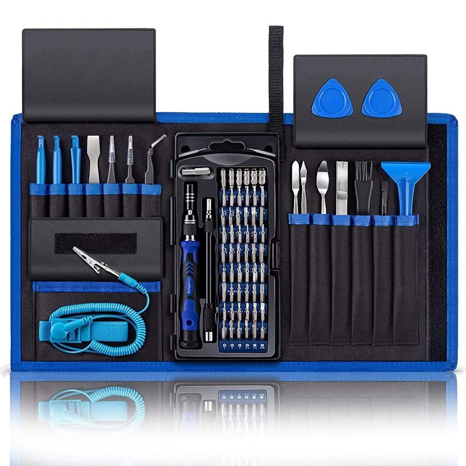 FARSH Professional Computer Repair Tool Kit, Precision Laptop Screwdriver Kit, 80 in 1 Electronics Repair Tool with 56 Magnetic Bits, Compatible for MacBook, iPhone, Game Console, Tablet