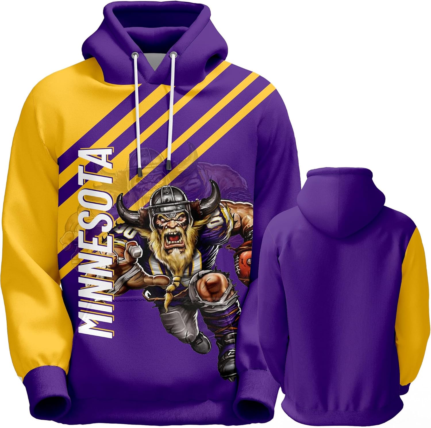 Men's Football Hoodie with City Mascots