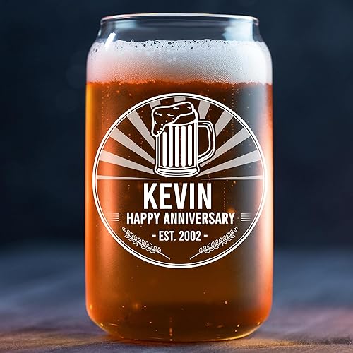 Miniatura 2 de Regalos de cerveza fresca para hombres  lata de cerveza de vidrio personalizada  Idea de regalo única  Cumpleaños, Navidad, Jubilación, Aniversario