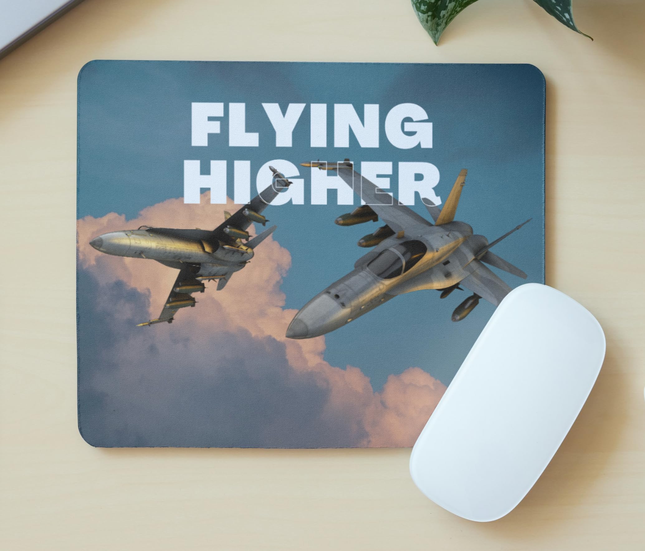 Aviation-Inspired Rubber Mouse Pad 9x7 | Stunning Fly Higher Sky Design | Premium, Non-Slip Surface-image-35