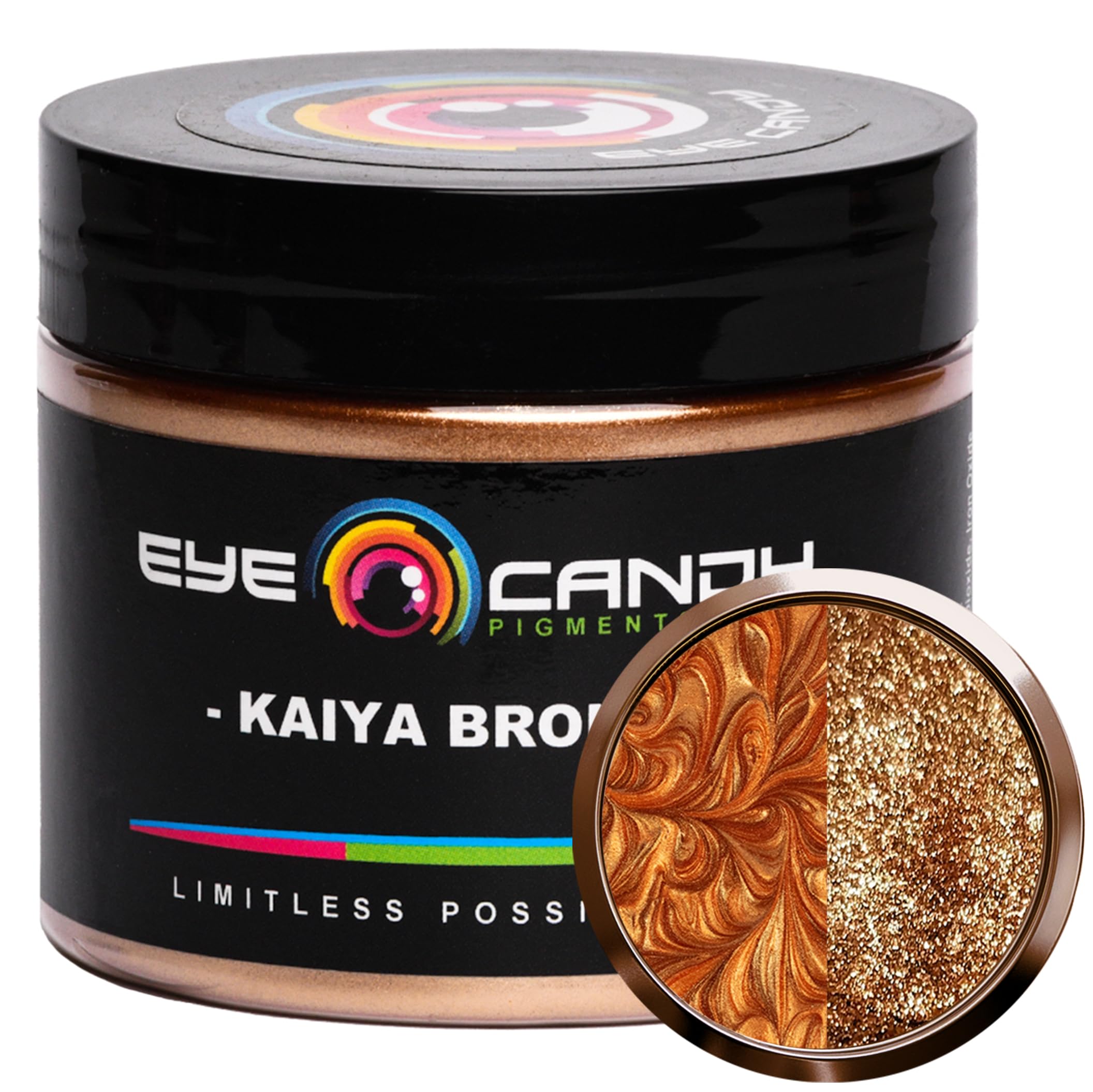 Eye Candy Premium Mica Powder Pigment Kaiya Bronze (50g) Multipurpose DIY Arts and Crafts Additive | Woodworking, Epoxy, Resin, Natural Bath Bombs,